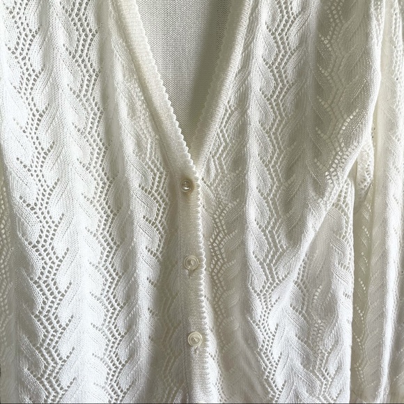 Vintage Made in Italy Crochet Cardigan Sweater - Picture 5 of 15